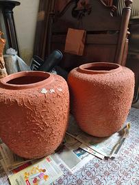 Coppia di Orci/Vasi in terracotta - giardino