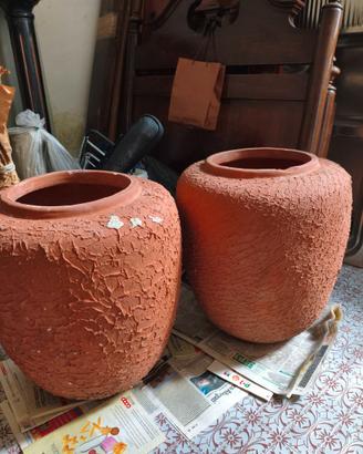 Coppia di Orci/Vasi in terracotta - giardino