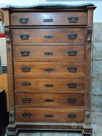 Cassettiera in legno