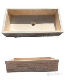 Lavandino lavabo in cemento per esterno