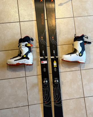 Skialp, dynastar F-team carbon+ATK+scarpone tlt7
