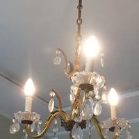  Lampadario a sospensione gocce in cristallo 3luci