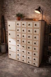 Cassettiera schedario modernariato design vintage 