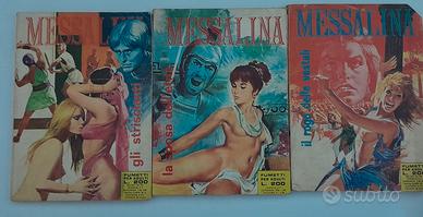messalina fumetto per adulti anni 70 3 rari numeri