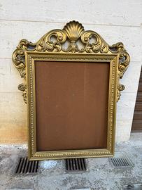 Cornice in legno specchio anni 70