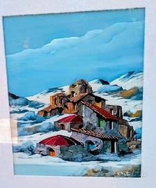 Quadro il paesaggio dipinto a mano firmato Ratto.
