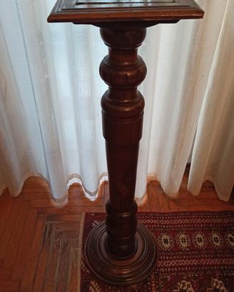 Colonna portavasi legno marmo fine '800 inizio 900