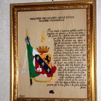 Quadro preghiera dell'allievo della nunziatella