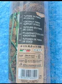 Tutore per piante in fibra di cocco 6cmx120cm