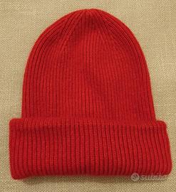 Cappello berretto lana Angora vintage tg U rosso