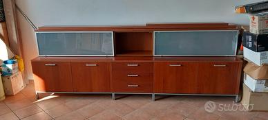 MOBILE SOGGIORNO 3 metri color ciliegio