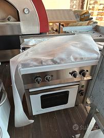 Cucina gas con forno gas professionale