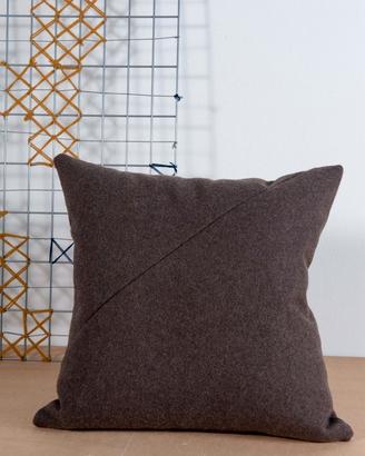 Fodera cuscino Marrone 50x50 cm Lana
