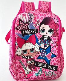 zaino lol surprise rosa fantasia leopardato