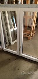 TRE FINESTRE NUOVE IN  PVC BICOLORE