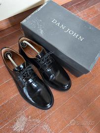 Uomo Dan John Scarpa classica derby nera