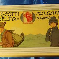 RIPRODUZIONE DI SCATOLA IN LATTA CON LOGO VINTAGE