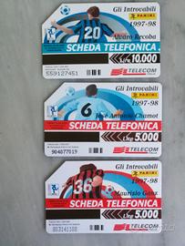 Schede telefoniche Gli Introvabili Panini 1997-98