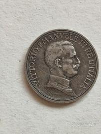 Moneta da 2 lire Italia Regno in argento 1914