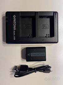 Sony NP-FW50 Patona caricabatterie e batteria