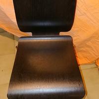 Sedie Metallo Legno noce