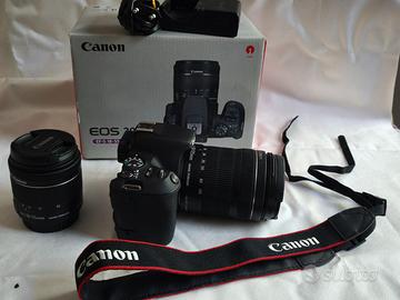 canon eos 200D  kit 18-55 + 18 135  con accessori