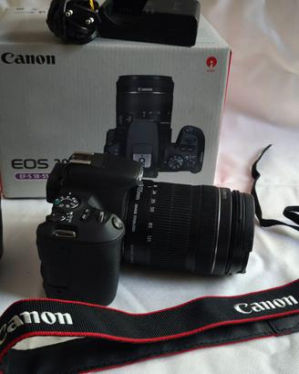 canon eos 200D  kit 18-55 + 18 135  con accessori