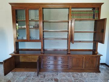 Credenza/libreria in noce
