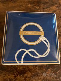 Scatola ceramica blu e bianca marca Borbonese