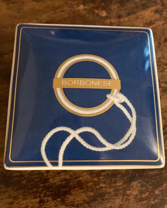 Scatola ceramica blu e bianca marca Borbonese