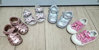 set di scarpe bambina n. 19