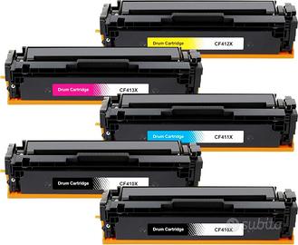5 Toner 410X per HP Color LaserJet Pro M477fd m377