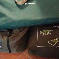 tenda campeggio più letti e armadietto