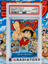 🔥 PSA 10 Luffy P-033 2023 One Piece JP Shonen 6-7🔥