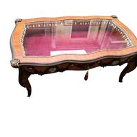 Tavolino bacheca da salotto metà 900'