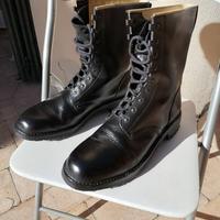 stivali militari in pelle