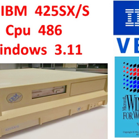 Pc Vintage IBM 425SX/S Intel 486 80486DX2 W 3.11