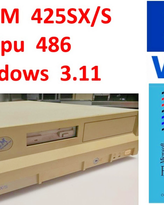 Pc Vintage IBM 425SX/S Intel 486 80486DX2 W 3.11