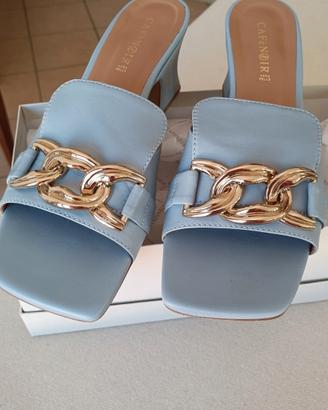 Sandalo donna CafèNoir celeste 40