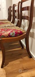 4 sedie in stile Biedermeier