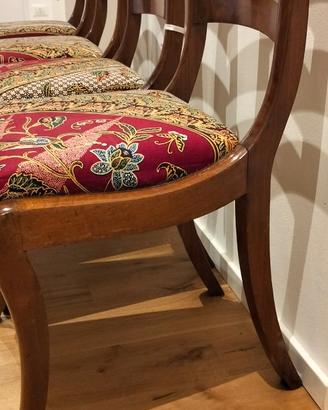 4 sedie in stile Biedermeier