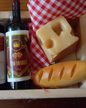 calamita vino, formaggio e pane