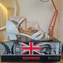 scarpe bianche danza supadancen38 latino americano