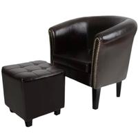 Poltroncine nuove con pouf poggiapiedi 