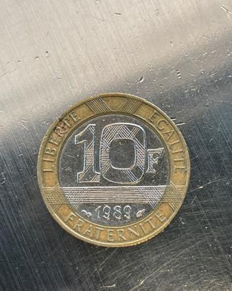 10 franchi francesi del 1989