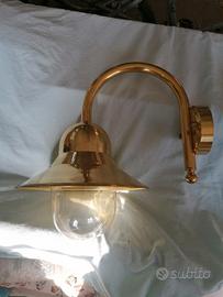 lampade a parete in ottone  3 pezzi  + 1