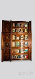 Libreria in noce del 1800