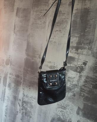 Borsa vintage Y2K tracolla GAUDÌ nera con borchie