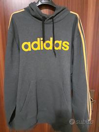 Felpa Adidas grigio/giallo