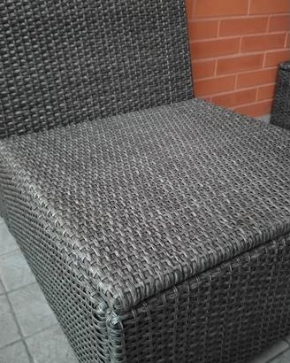 3 Poltroncine contenitore da esterno ikea